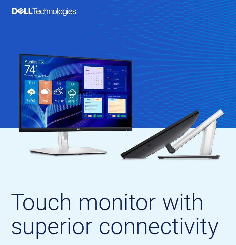Monitor Dell P2424HT Touch, 24", FHD, i zi
