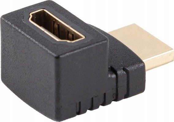 Адаптер HDMI Lanberg 2.0, агол 90°, 4K 60 Hz, HDR