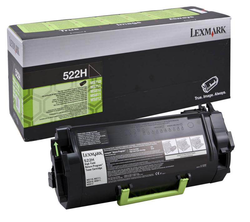 Toner Lexmark 522H 52D2H00, Black, kapacitet i lartë