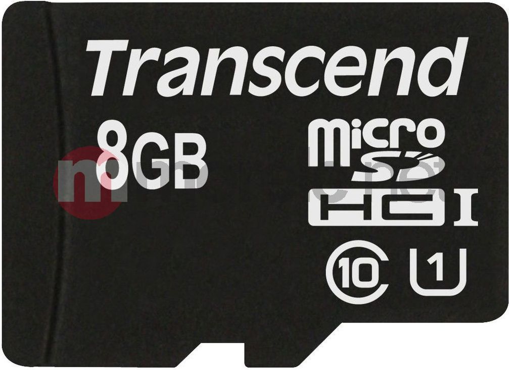 Kartë memorie MicroSDHC Transcend Premium, 8GB, Class 10 UHS-I/U1, e zezë