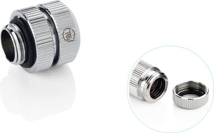 Adapter lidhës për ftohje me ujë Bitspower Touchaqua 16-22mm, G1/4, set 2 copë, argjendtë