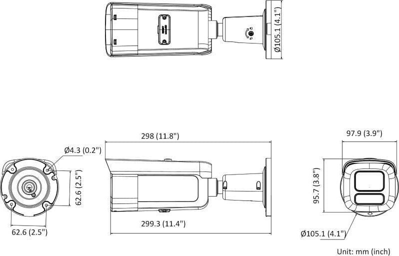 Камера за безбедност Hikvision DS-2CD2646G2HT-IZS, 4 MP, PoE, бела