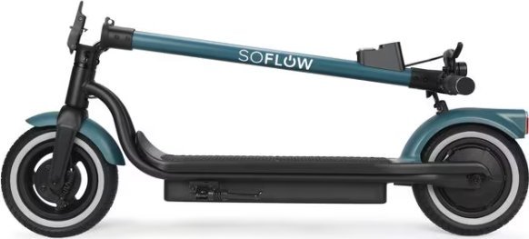 Електричен скутер SoFlow SO2 Air Max, батерија 17.5 Ah, верзија Original, црн