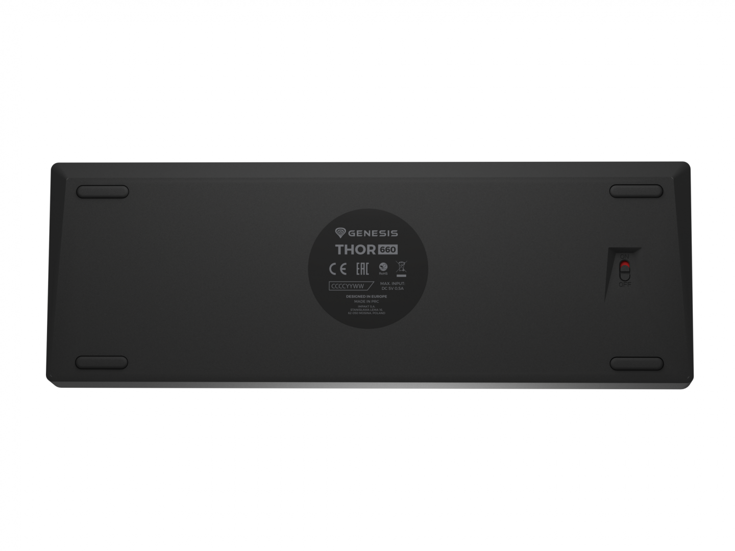 Tastierë mekanike Genesis Thor 660 G2, 60%, Gateron Brown, RGB