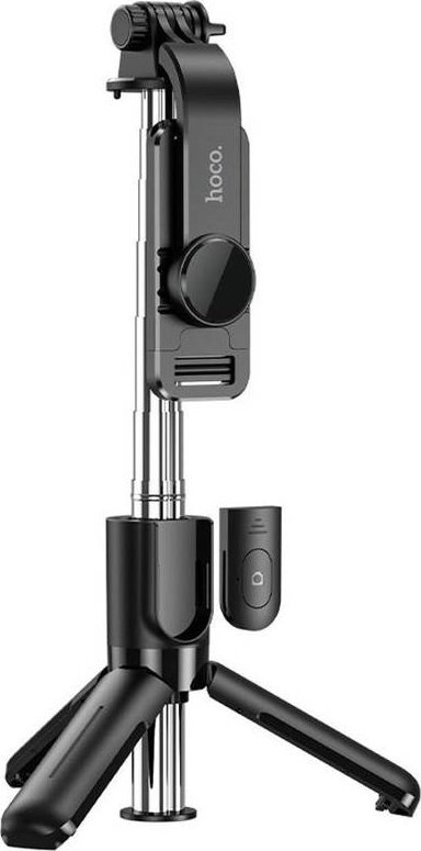 Tripod mini për telefon HOCO K17, i tërheqshëm, me telekomandë, i zi