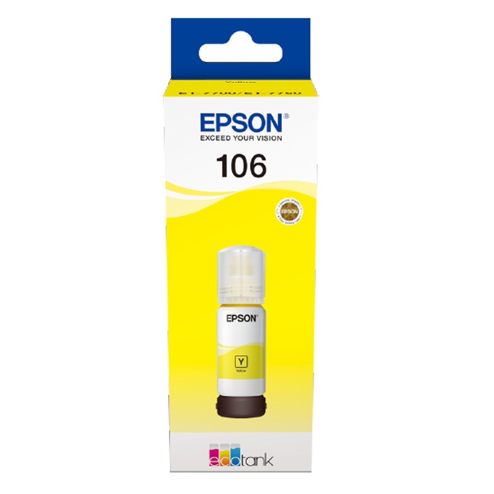 Ngjyrë Epson 106 EcoTank, e verdhë