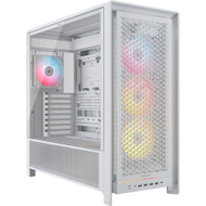 Kuti kompjuteri CORSAIR 5000D RS ARGB, Mid Tower, e bardhë