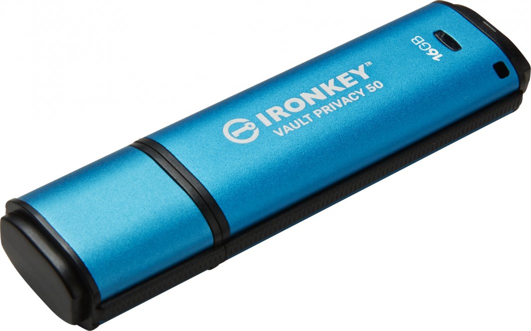 USB Pendrive Kingston IronKey Vault Privacy 50, 16 GB, i kaltër