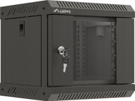 Kabinet rrjeti muror Lanberg WF11 6U, 300x300, derë xhami, i zi