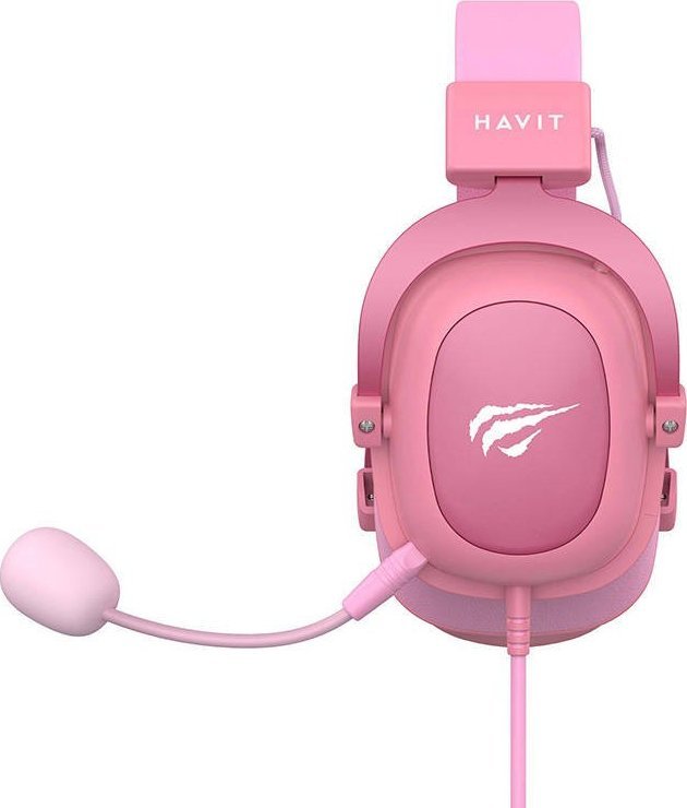 Kufje gaming Havit H2002d, stereo, 3.5mm, rozë