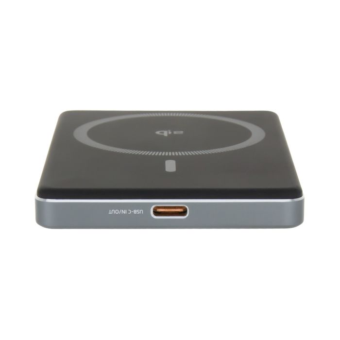 Dviced Qi2 Ultrathin MagSafe Power Bank 5000mAh, Black, Grey