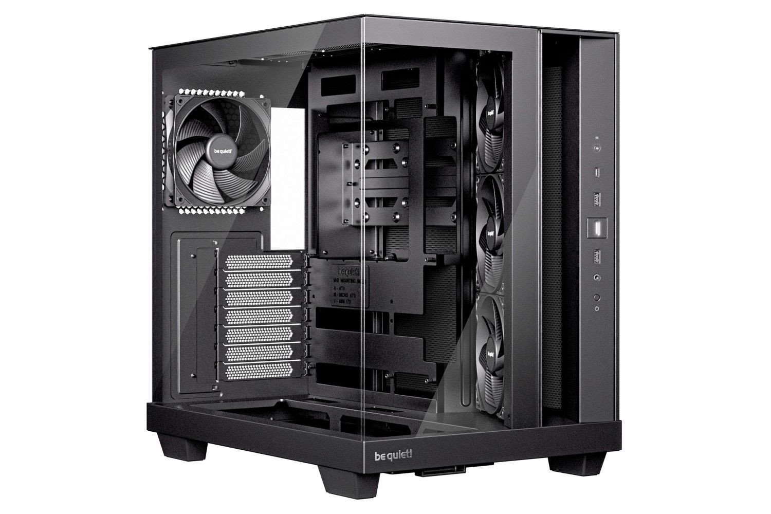 Kasa kompjuteri Be Quiet Light Base 500, MIDI Tower, ATX, e zezë