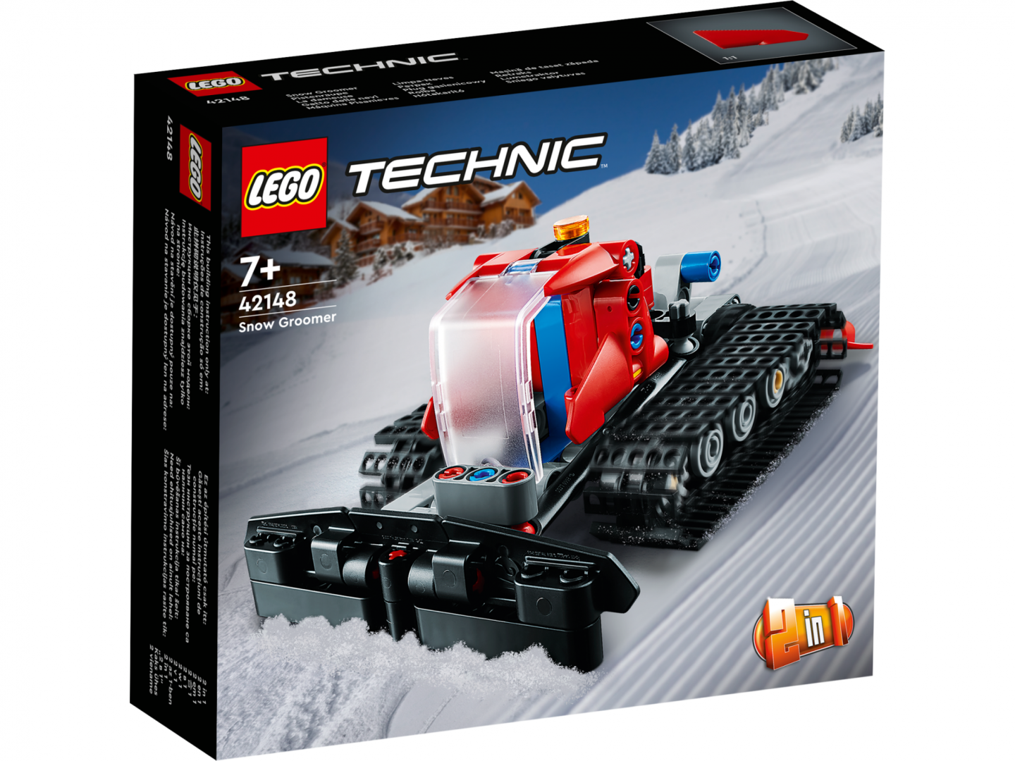 Lodër ndërtuese Lego Technic Snowplough 42148, set 2 në 1, për fëmijë 7+, shumëngjyrëshe