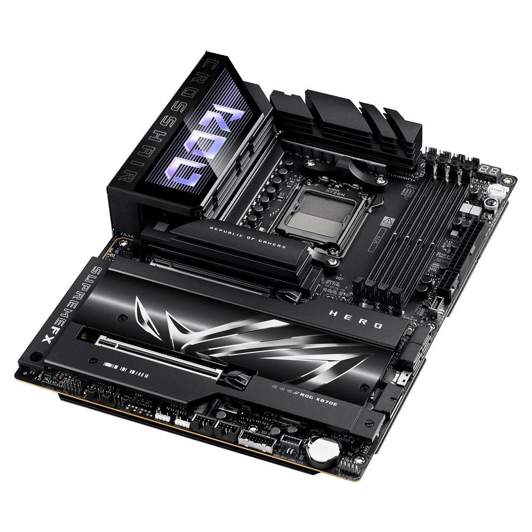 Pllakë amë ASUS ROG CROSSHAIR X870E HERO, AM5, DDR5, Wi-Fi 7, e zezë
