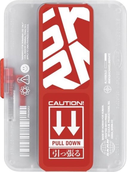 Portofol magnetik për telefon Skinarma Mirage Phaze, me stand, i kuq