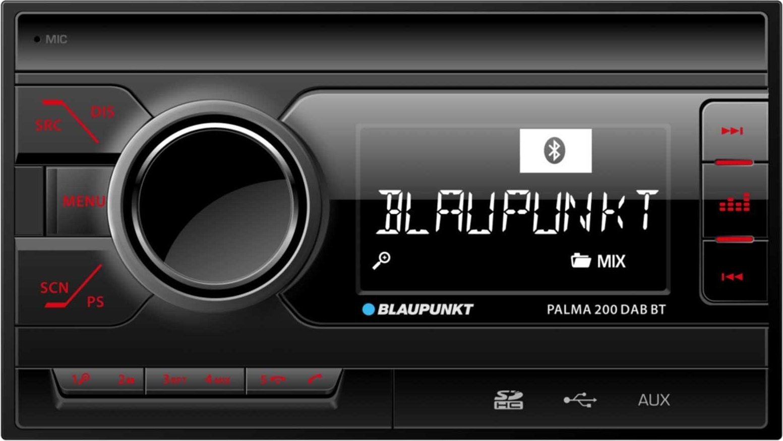 Radio makine Blaupunkt Palma 200 DAB BT, 2 DIN, Bluetooth, e zezë