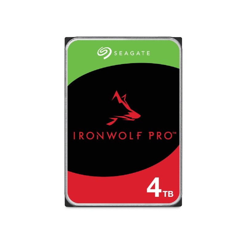 Внатрешен хард диск HDD Seagate IronWolf Pro ST4000NT001, 4TB, 7200 RPM, 3.5\", зелен