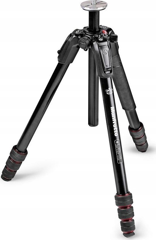 Tripod Manfrotto VR Aluminium, alumin, lartësi e rregullueshme, i zi