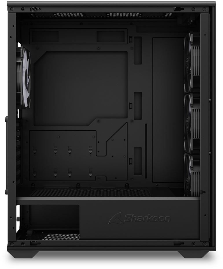 Kasa PC Sharkoon VK4 ARGB, mid tower, xham i temperuar, e zezë