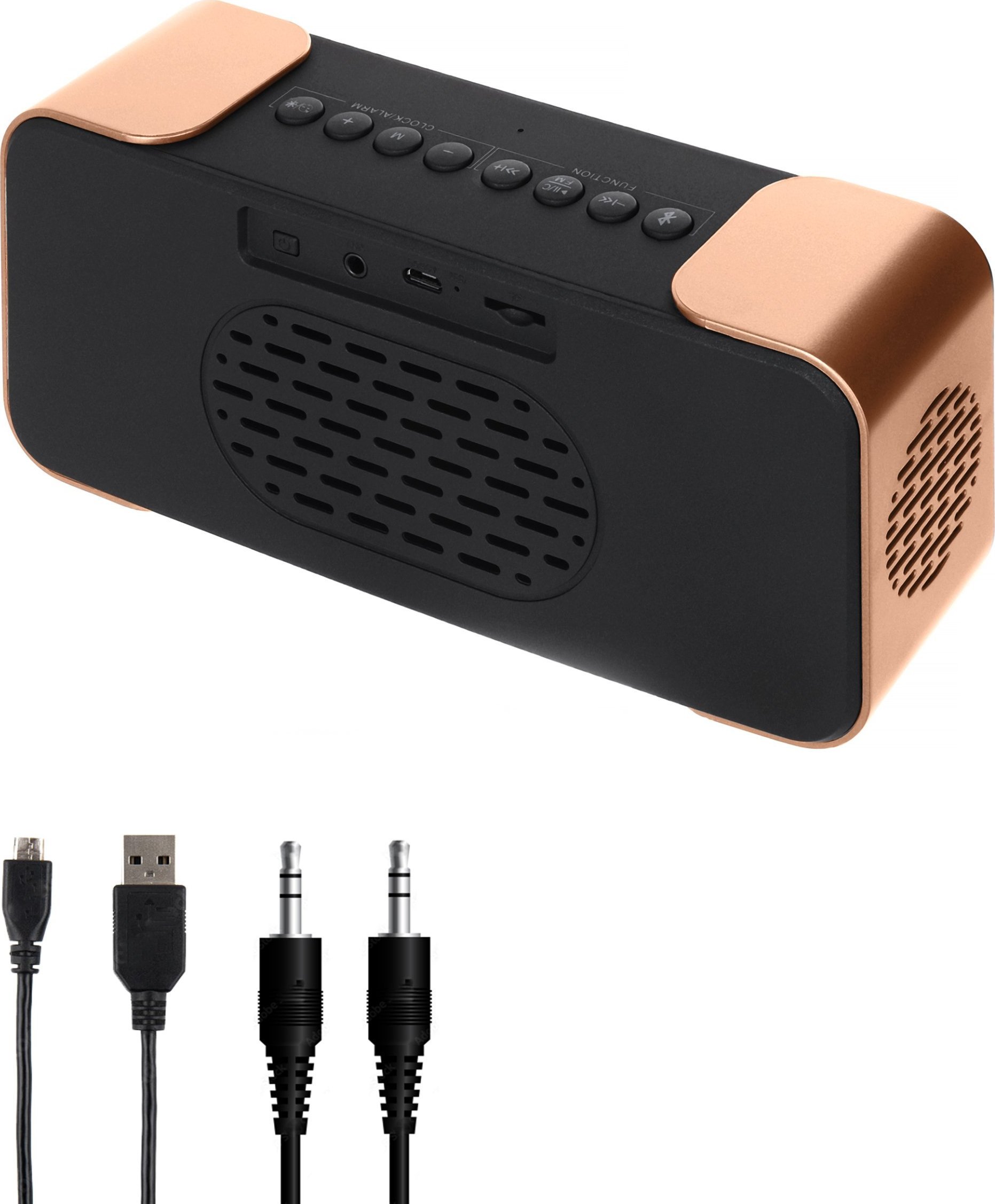 Radio alarm Adler AD1190, Bluetooth, ekran LED, bakër