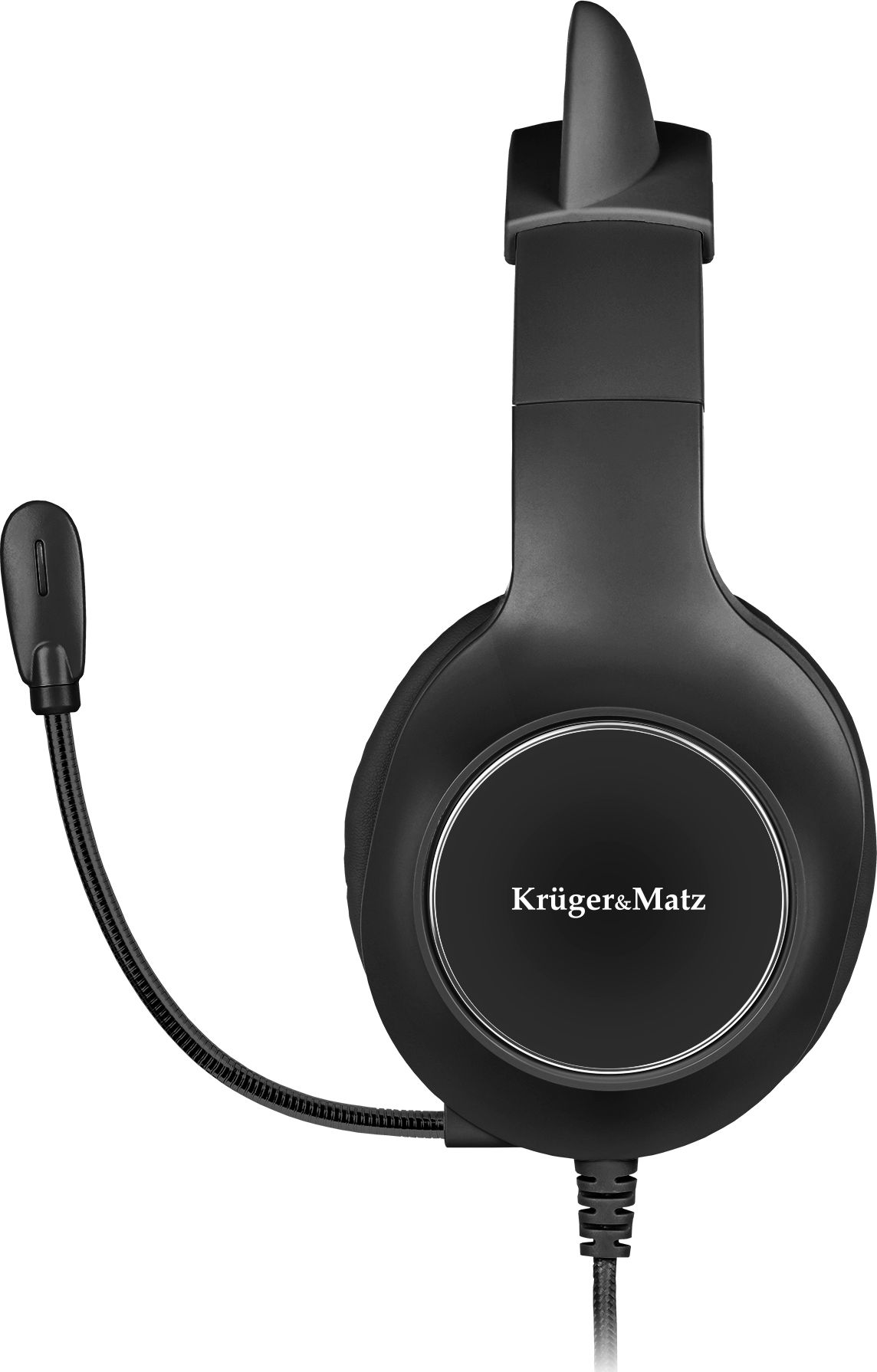 Kufje gaming për fëmijë Kruger&amp;Matz KM0659, me mikrofon, me kabllo 2.2m, të zeza