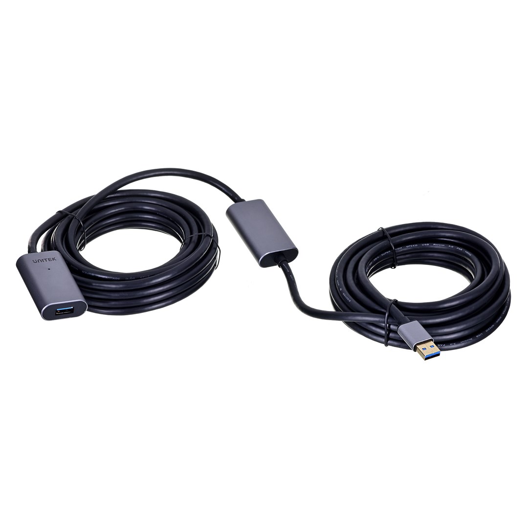 Kabllo Unitek, USB A / USB A, 10 m, e hirtë