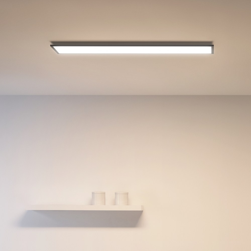 Panel tavani WiZ LED, smart Wi Fi, drejtkëndor, i zi