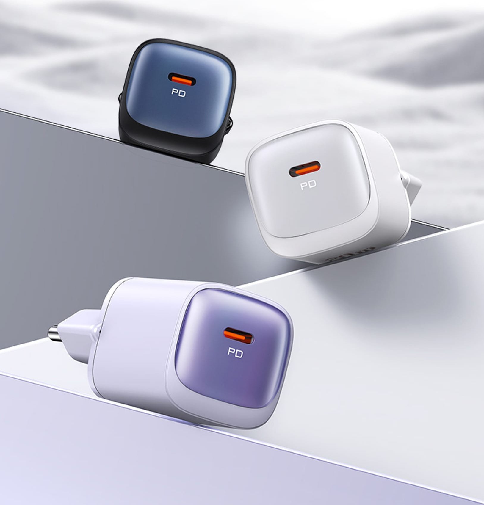 Adapter karikues Usams CC248 HC Series, 20W GaN, USB C Fast Charging, vjollcë