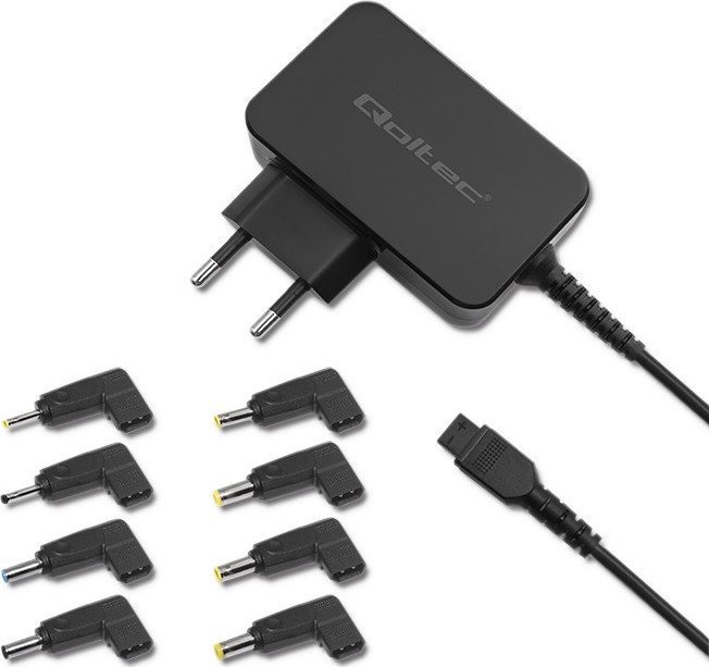 Adapter universal për laptop Qoltec 51025, 45W, 1.5A, i zi