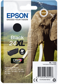 Ngjyrë Epson Singlepack 24XL Claria Photo HD Ink, e zezë