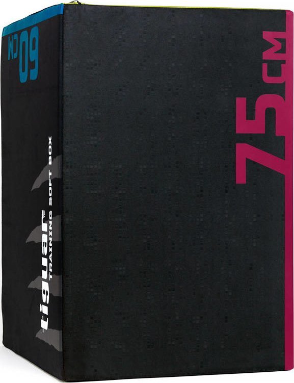 Kuti stërvitëse Tiguar Training Soft Box TI-TSB001, shkumë me densitet të lartë, shumëlartësi, e zezë