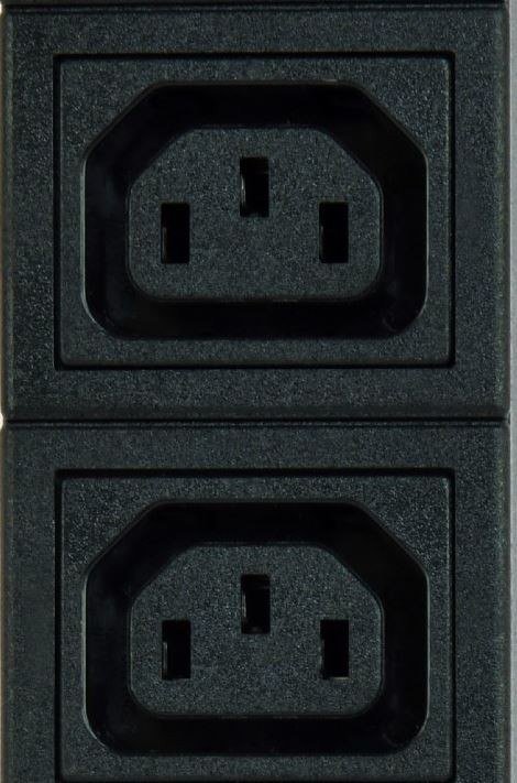 Kabllo vazhduese Gembird Power Strip PDU 10xC13 1U 16A C19, 2m, Rack, e zezë