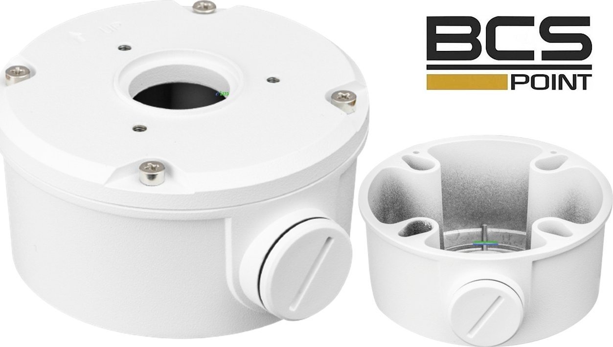 Adapter montimi për kamera BCS P-A81, alumini, IP66, i bardhë