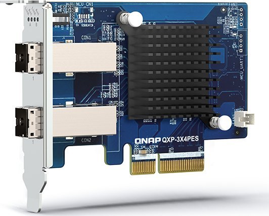 Kartë rrjeti QNAP QXP-3X4PES, PCIe, 32000 Mbit/s, blu