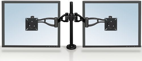 Krah monitori i dyfishtë Fellowes Vista, deri 26", 10kg, i zi