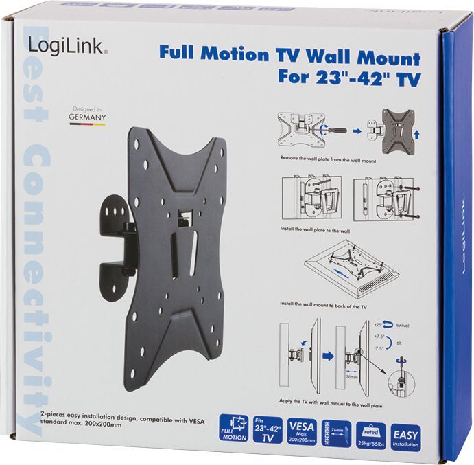Montues muri për TV LogiLink, 23 - 42 "