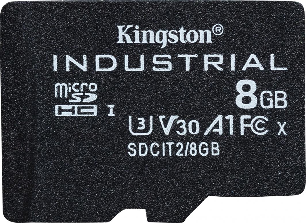 Kartë memorie Kingston Industrial MicroSDHC 8 GB Class 10 UHS-I/U3 A1 V30