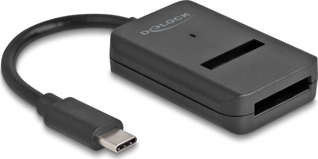 Konvertues SSD DeLOCK Combo, për M.2 NVMe PCIe ose SATA, USB Type C, i zi