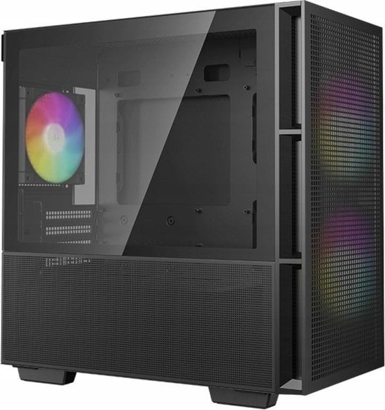 Kasë Deepcool CH360 ARGB, e zezë, Mini Tower