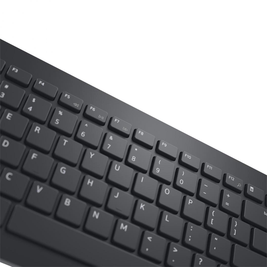 Set tastierë dhe maus wireless Dell KM3322W, layout rumun QWERTZ, i zi