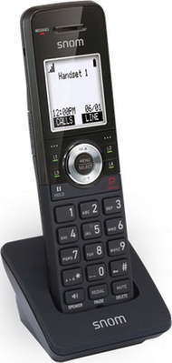 Telefon zyre DECT Snom M10 Office, Caller ID, me kufje, i zi
