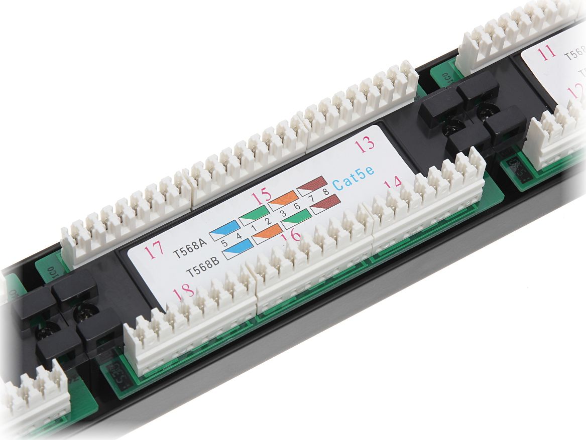 Patch panel Delta PP-24/RJ, 24x RJ-45, 1U, i zi