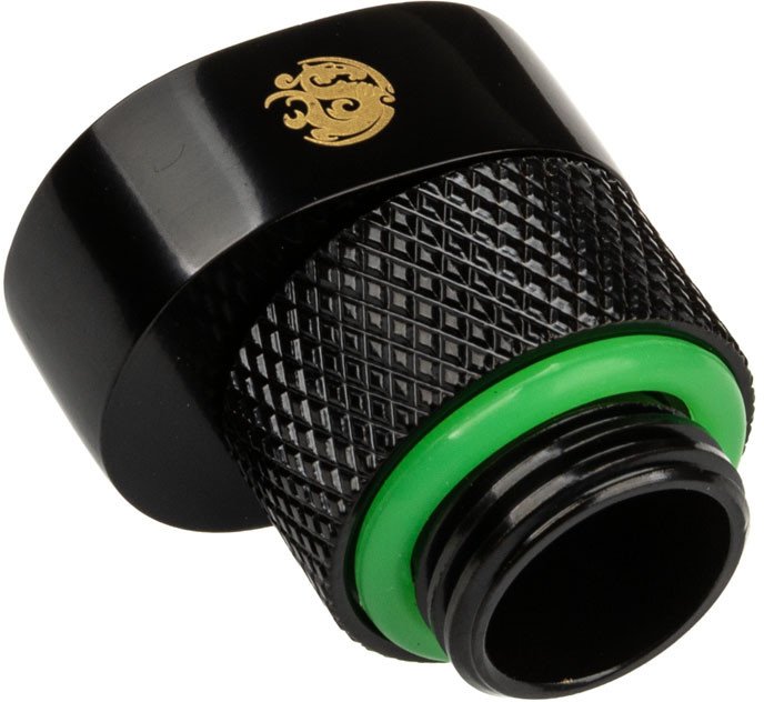 Përshtatës Bitspower X-Cross, G1/4, zhvendosje 5 mm, i zi mat