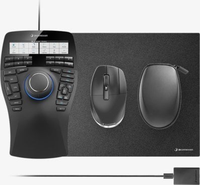 Тастатура Connect 3D, со кабел, Црна