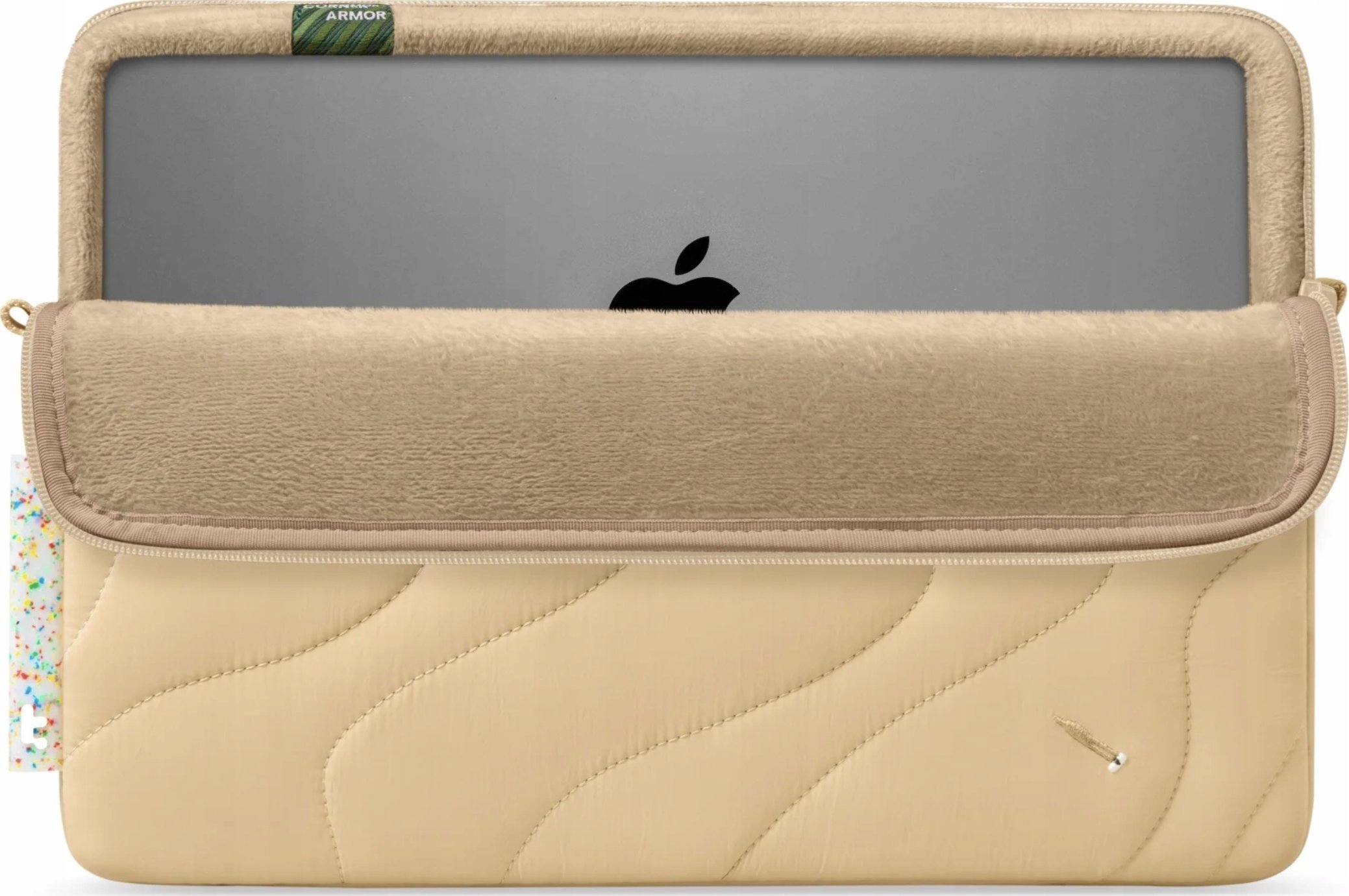 Futrollë laptopi Tomtoc Terra A27, 13", lëkurë artificiale, bezhë Dune Shade