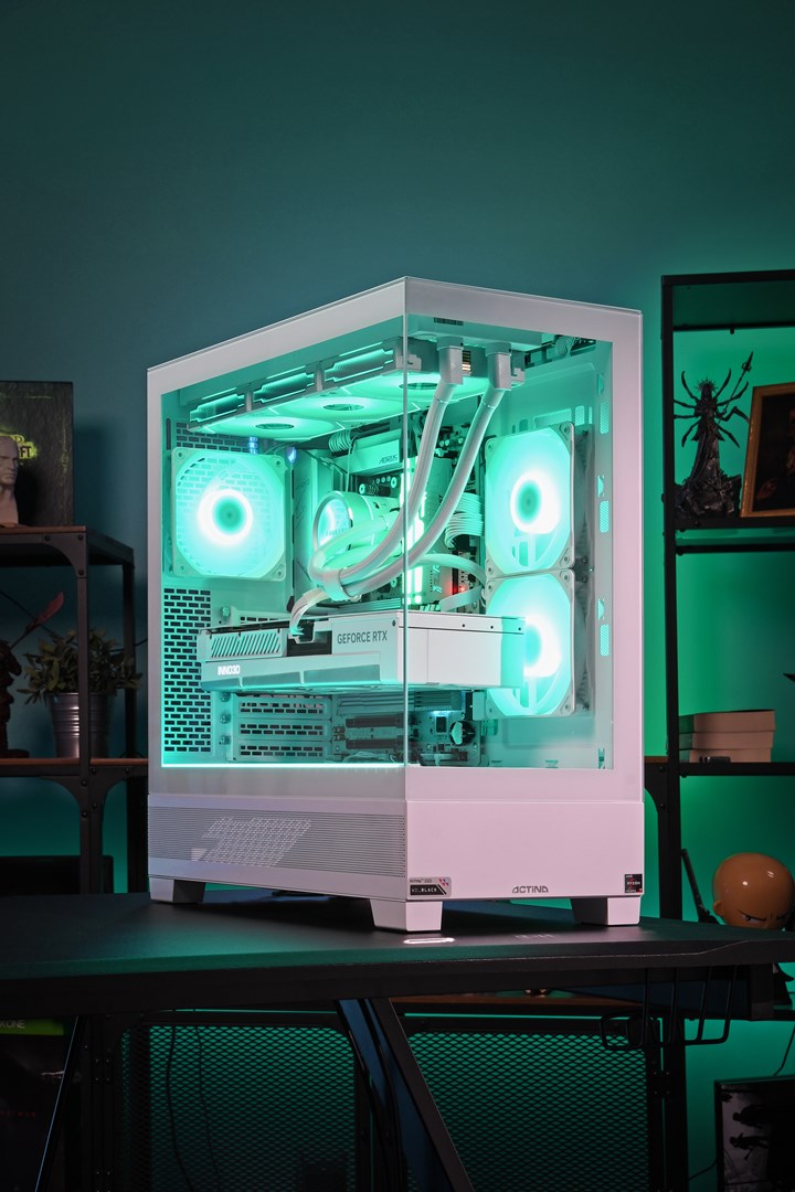Kompjuter Actina View 7800X3D, 32GB, 1TB, RTX 4070TiS, i bardhë