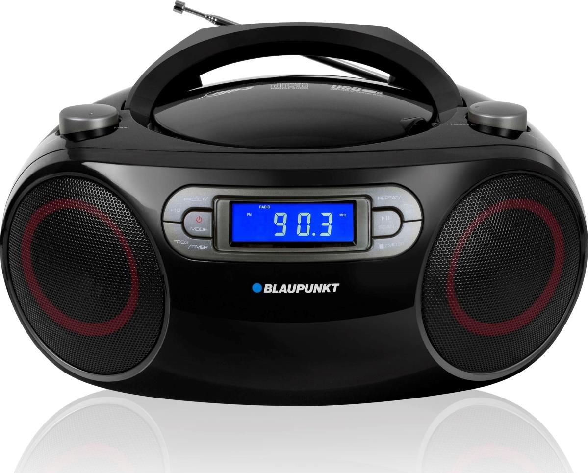 Radio CD boombox Blaupunkt BB18BK, MP3, FM, e zezë