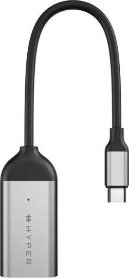 Adapter USB C në HDMI HyperDrive HD H8K GL, 8K 60Hz, gri