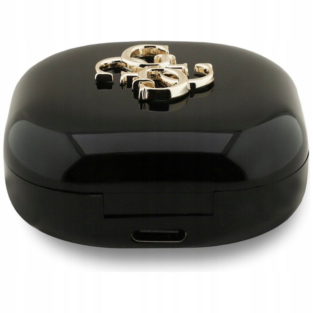 Kufje wireless Guess TWS 4G Metal Logo, Bluetooth 5.4, 16h, të zeza