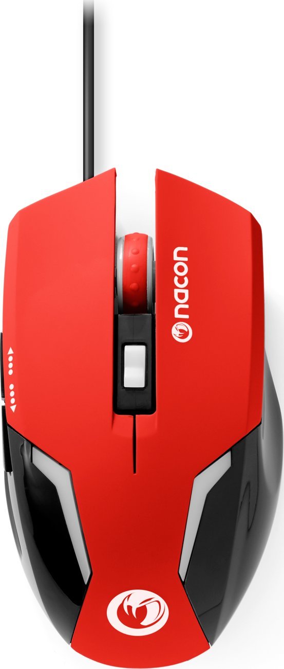 Mouse lojrash Nacon GM-105, 2400 DPI, me kabllo USB, i kuq